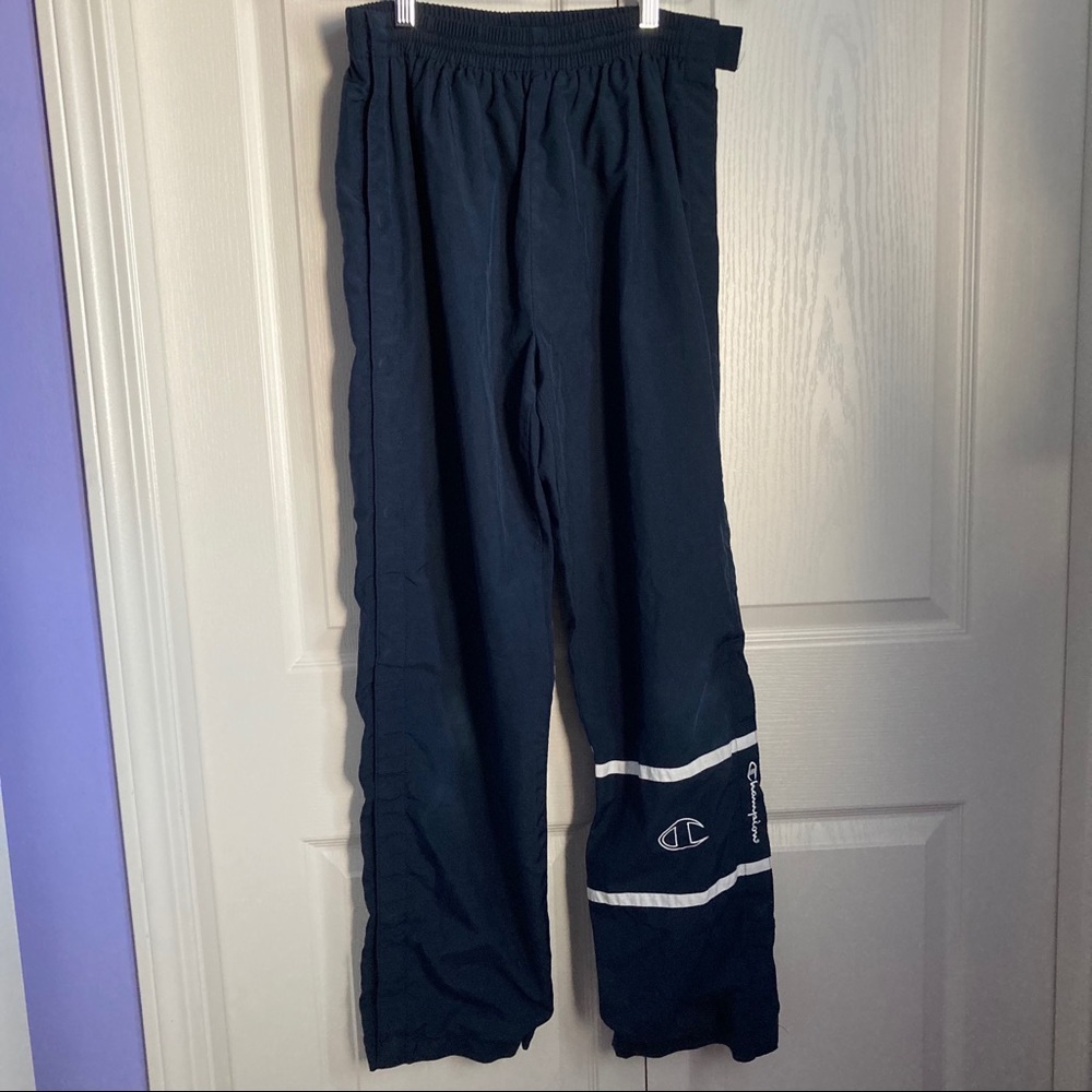 🛍️ vintage champion rip off navy track pants